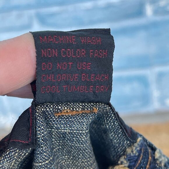 Sollo Mobe denim jean skirt Hi-low vintage size medium - Picture 8 of 8